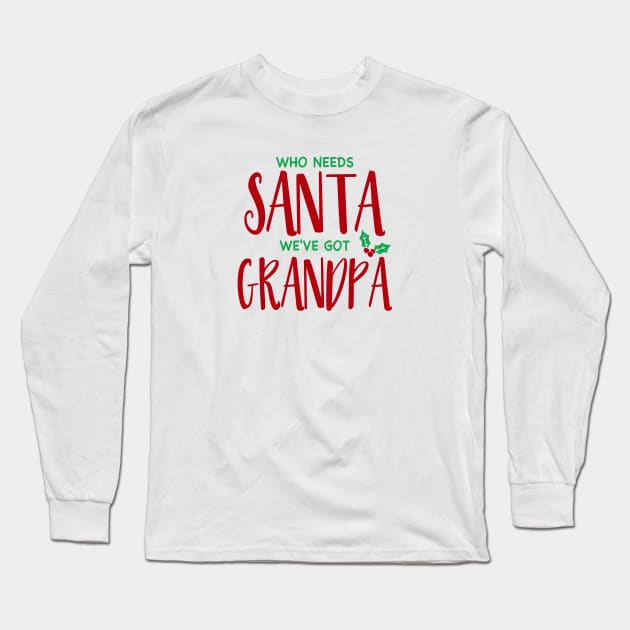 Grandpa Santa Long Sleeve T-Shirt by Yule